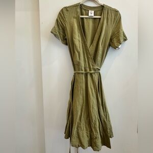 Son De flor Sage Green Wrap Mini dress XS